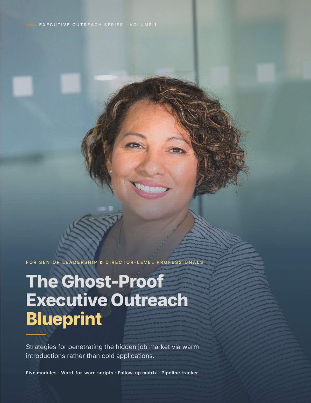 Ghost-Proof Executive Outreach Blueprint cover — hidden job market PDF guide for senior leaders