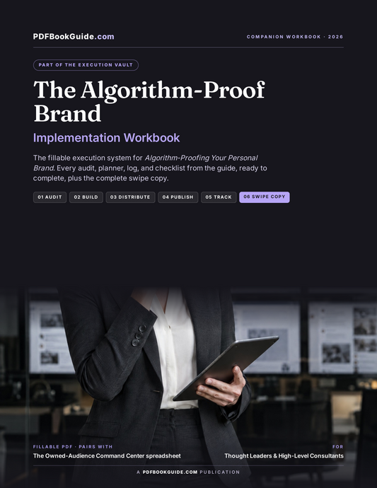 The Algorithm-Proof Execution Vault: Implementation Workbook + Command Center Spreadsheet