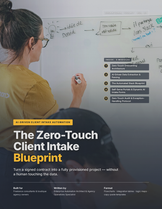 The Zero-Touch Client Intake Complete System — Blueprint + Kit + Ops Workbook
